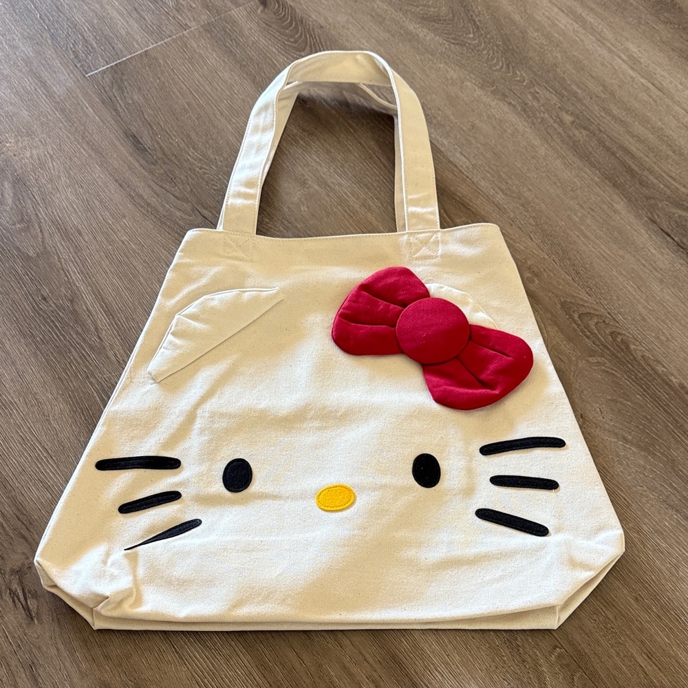 Chapel of Dawn Hello Kitty medium Canvas Tote Bag